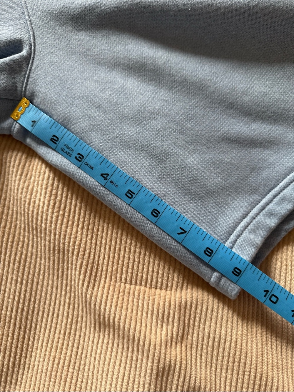 Adidas Light Blue Trefoil Fleece Lounge Sweat Shorts 9” Inseam Men’s Large - Picture 11 of 13